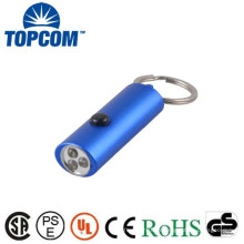 Nouveau design Flat 3 LED Mini Torch / Promotionnel Custom Mini Aluminium LED Torch